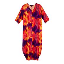 HFR x Megan Renee Textured Matte Jersey Knit Caftan