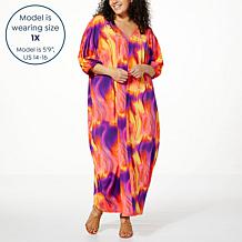 HFR x Megan Renee Textured Matte Jersey Knit Caftan