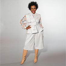 HFR x Undra Celeste Faux Suede Trench Vest