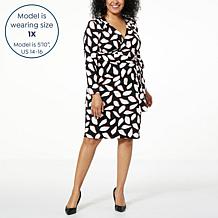 HFR x Undra Celeste Jersey Knit Faux Wrap Dress