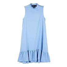 HFR x Undra Celeste Satin Mock-Neck Sleeveless Dress