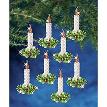 Holiday Beaded Ornament Kit - Candle Wreath, Makes 12
