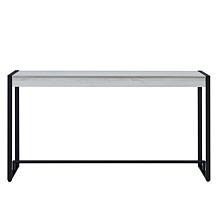 Holly & Martin Macen Narrow Console - Distressed White/Black