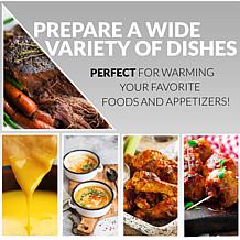 HomeCraft 1.5-Quart Triple Oval Slow Cooker Buffet