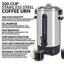 HomeCraft HCCU100SS 100-Cup Stainless Steel Coffee Urn