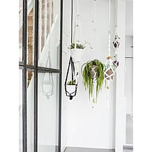 Hoooked Macrame Hanging Basket Kit with Zpagetti Yarn - Black