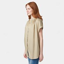 HUE Button-Front Tunic
