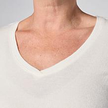 HUE Luscious Long Sleeve V-neck Tee