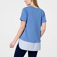 HUE Mixed Media Legging Tee