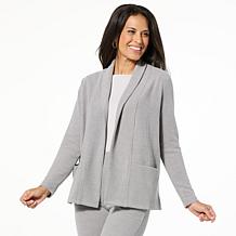 HUE Ribbed Sweater Knit Cardigan