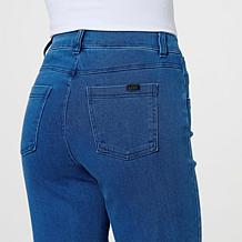 HUE Ruffle Crop Denim Skimmer Jean