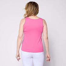 Hue Sleeveless Tank Top in Ibis Rose