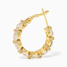 "Iced Out" Hoop Earring
