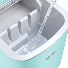 Igloo IGLICEB26HNAQ Ice Maker with Handle, Aqua