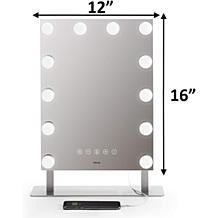 iHome Hollywood Pro Bluetooth Vanity Mirror with USB Charging