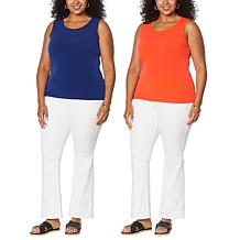 IMAN Global Chic 2-pack Jersey Knit Tank Set