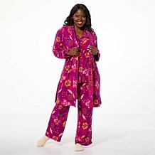 IMAN Global Chic 2-piece Buttery Soft Knit Pajama Set