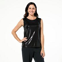 IMAN Global Chic Crewneck Shell Tank Top