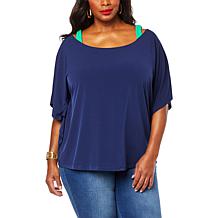 IMAN Global Chic Dolman Knit Top