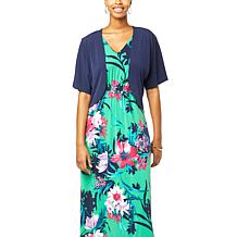 IMAN  Global Chic Dolman Sleeve Open Front Topper