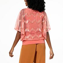 IMAN Global Chic Draped Lace Top