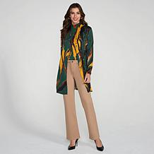 IMAN Global Chic Long Sleeve Open Front Knit Cardigan