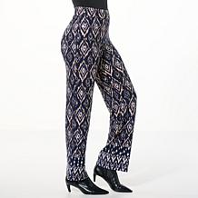IMAN Global Chic Printed Knit Wide-Leg Pant