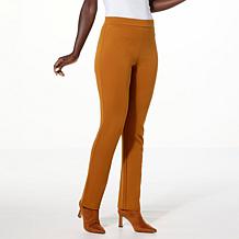 IMAN Global Chic Straight Leg Ponte Pant