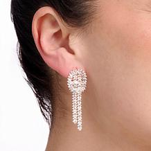 Imperial Silver Diamond-Cut Wheat Chain Fringe Earrings
