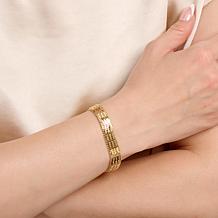 Imperial Silver Sterling Silver Diamond-Cut 7/16 Mirror Chain Bracelet