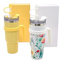 Improvements 2-pack 40 oz. Insulated Tumblers with Removable Handles