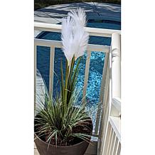 Improvements 36-inch Faux Pampas Grass Stakes Set of 2
