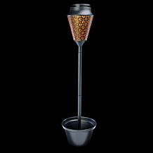 Improvements 38 Metal Solar Lantern with Planter & Stake