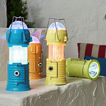 Improvements 4-pack 4-in-1 Lanterns with Flame & Party Lighting
