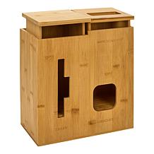 Improvements Bamboo Large Bag Holder and Dispenser
