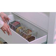 Improvements Clear Acrylic Storage Box with Compartments