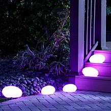 Improvements Solar Rock Lights - Set of 5