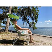 Improvements Tall 4-Position Beach Chair with Accessories