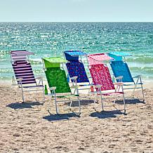 Improvements Tall 4-Position Beach Chair with Accessories