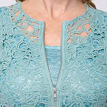 In Earnest by Byron Lars Zip Front Lace Dress