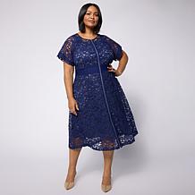 In Earnest by Byron Lars Zip Front Lace Dress