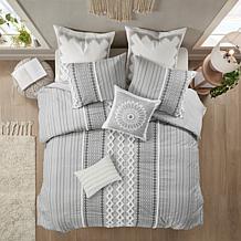 INK+IVY Imani Cotton Comforter Mini Set, Full/Queen - Ivory