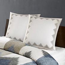INK+IVY Isla Cotton Embroidered Euro Sham