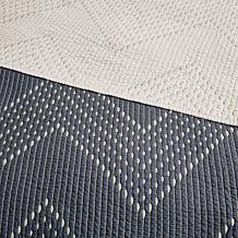 INK+IVY Pomona Cotton 3pc Coverlet Mini Set - Navy - King/Cal King