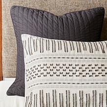 INK+IVY Rhea Cotton Jacquard Comforter, Ivory/Charcoal - King/Cal King