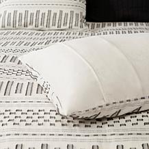 INK+IVY Rhea Cotton Jacquard Comforter Set Ivory/Charcoal - Full/Queen