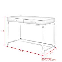 Inspired Home High-Gloss Finish Writing Desk - Maximo