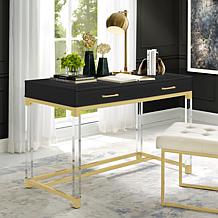 Inspired Home High-Gloss Finish Writing Desk - Maximo