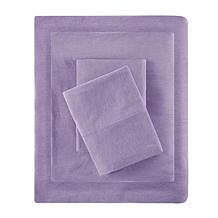 Intelligent Design Cotton-Blend Jersey Sheet Set - Purple - Queen