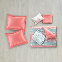 Intelligent Design Loretta Coral Queen Comforter and Sheet Set
